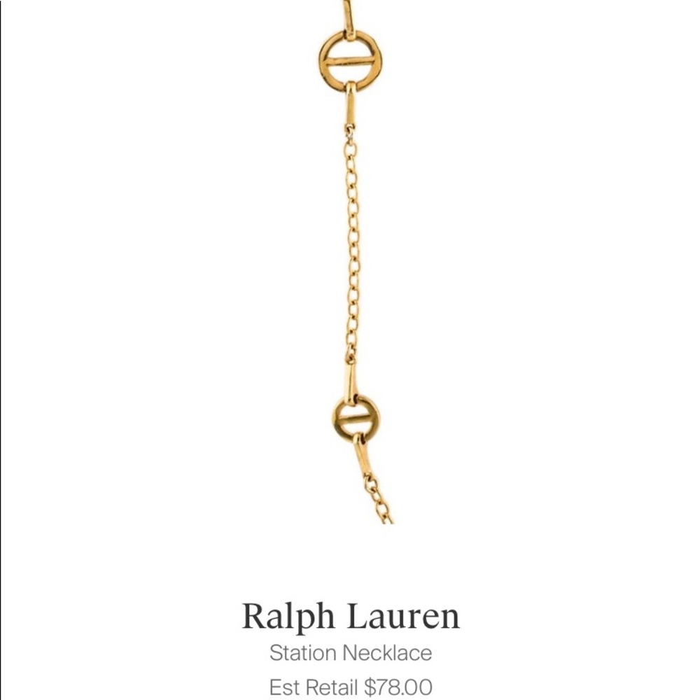 Ralph Lauren station necklace in gold